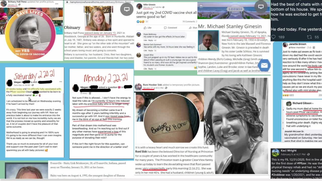 Supporter Video |MSM and social media posts of "people who took the vaccine