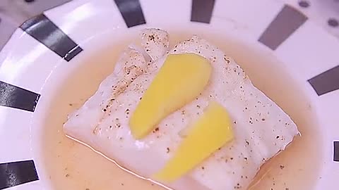 Steamed cod