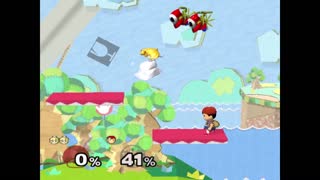 Super Smash Bros Melee (ssbm) - Peach vs Ness (lv9 cpu)