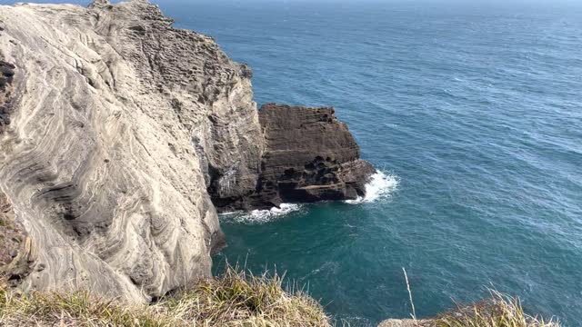 Columnar joint Beach, Jeju Island, South Korea