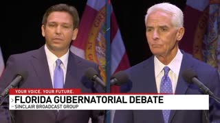 Debate crowd ERUPTS at DeSantis' BRUTAL mic drop for Charlie Crist