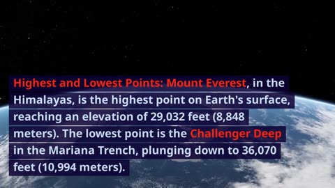 20 Interesting facts about the Earth