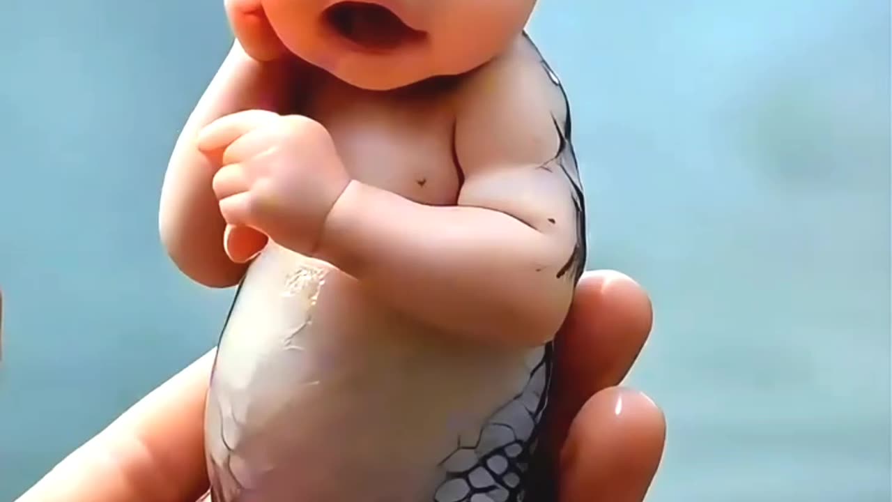 Beautiful baby transformation in fish baby 😍 #shortvideo #babyfish #rumbleshorts