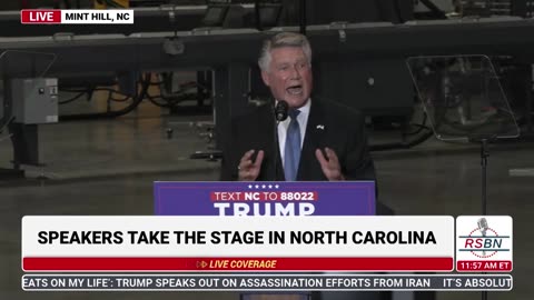 FULL SPEECH: Mark Harris Speaks at Trump Event in Mint Hill, N.C. - 9/25/24