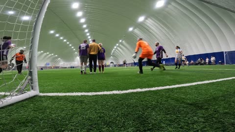 Building a wall for close range direct kicks for indoor soccer