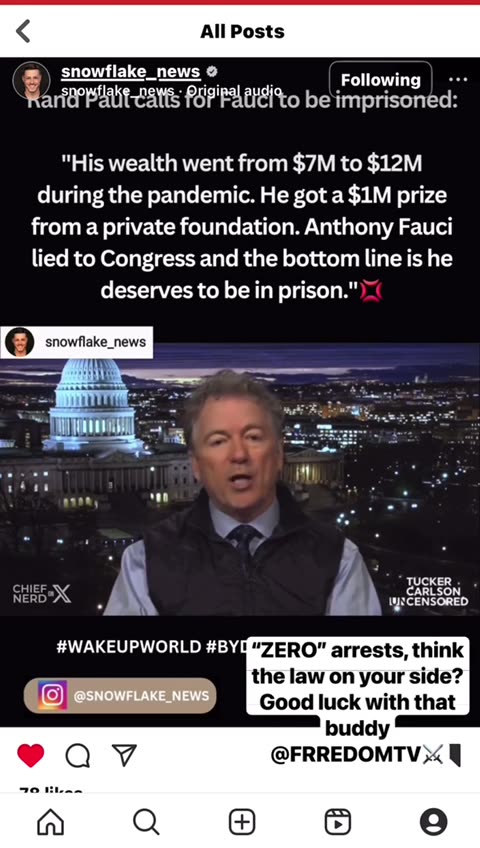 Zero arrests, sad to say but the law isn’t on your side