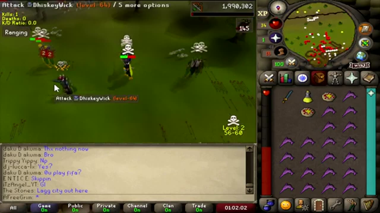 Testing My NEW 40 Attack Pure In F2P PVP [OSRS]