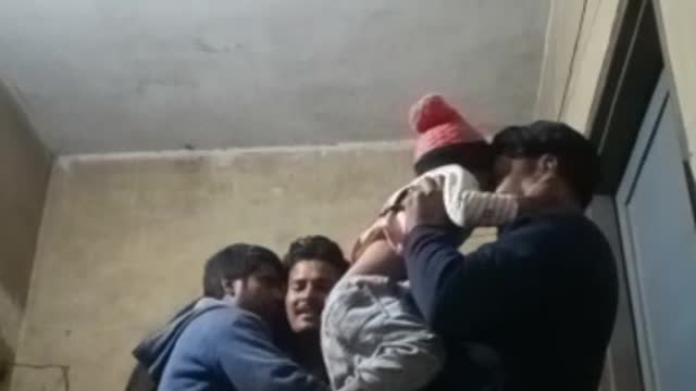 Friends funny dance