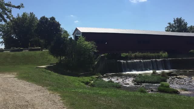 Covered bridge at Bridgeton Indiana