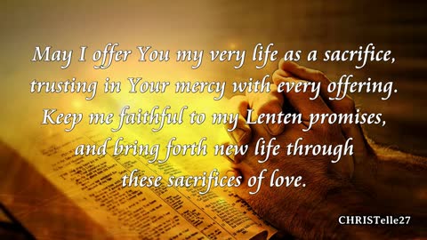 PRAYER FOR A FRUITFUL LENT