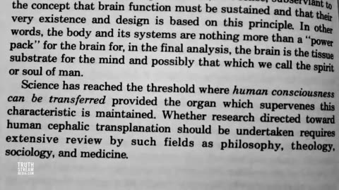 The Elite Want to Transfer Consciousness into a New Body and Live Forever