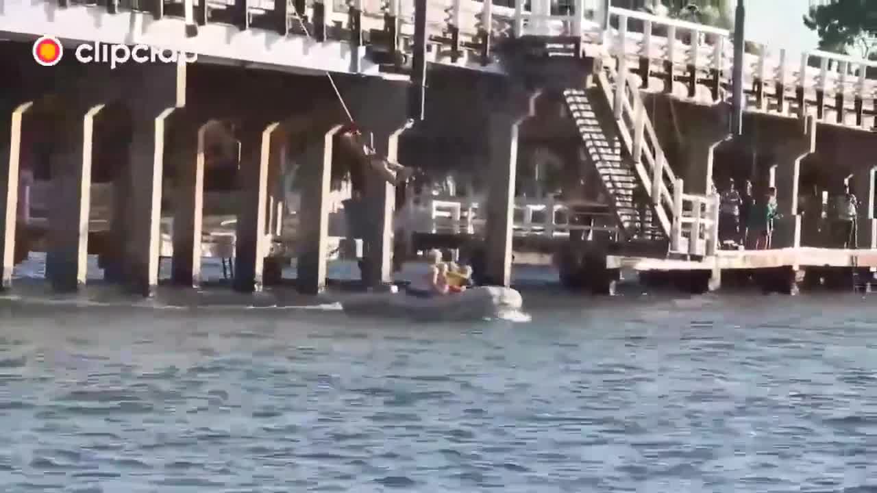 The girl fell off a cliff