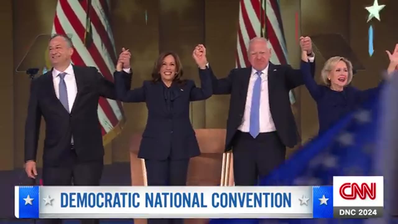 Kamala Harris asks DNC crowd to ‘consider’ consequences of another Trump presidency