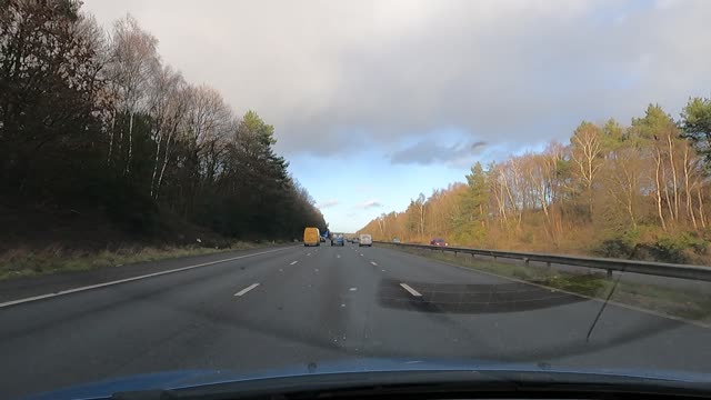 Driving on the motorway. Vlog.