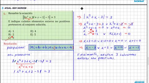 ANUAL ADUNI 2023 | REFORZAMIENTO 07 | ÁLGEBRA PRÁCTICA