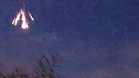 Pyrotechnic Skydivers Mistaken For Alien Meteor