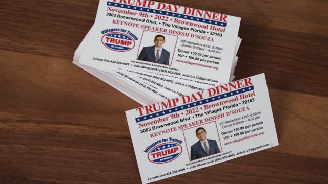 Dinesh D Trump Dinner