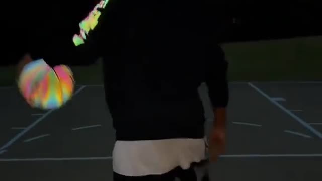 I love playing basketball at night