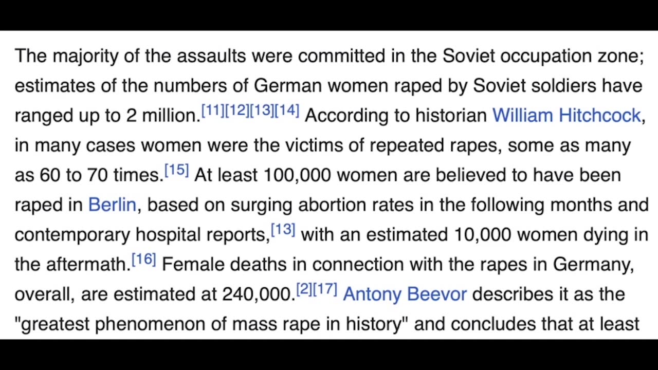 The Greatest Phenomenon Of Mass Rape In History | WHF