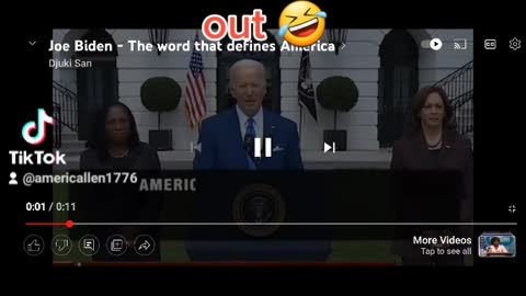 Bidens one word to describe America