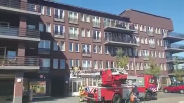 Firefighters Use Ladder To Let Family Say Last Goodbye