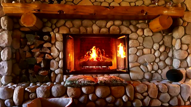 2 Hours of Relaxing Fireplace Sounds with Burning Fire 🔥🔥 Fireplace & Crackling Fire Sounds