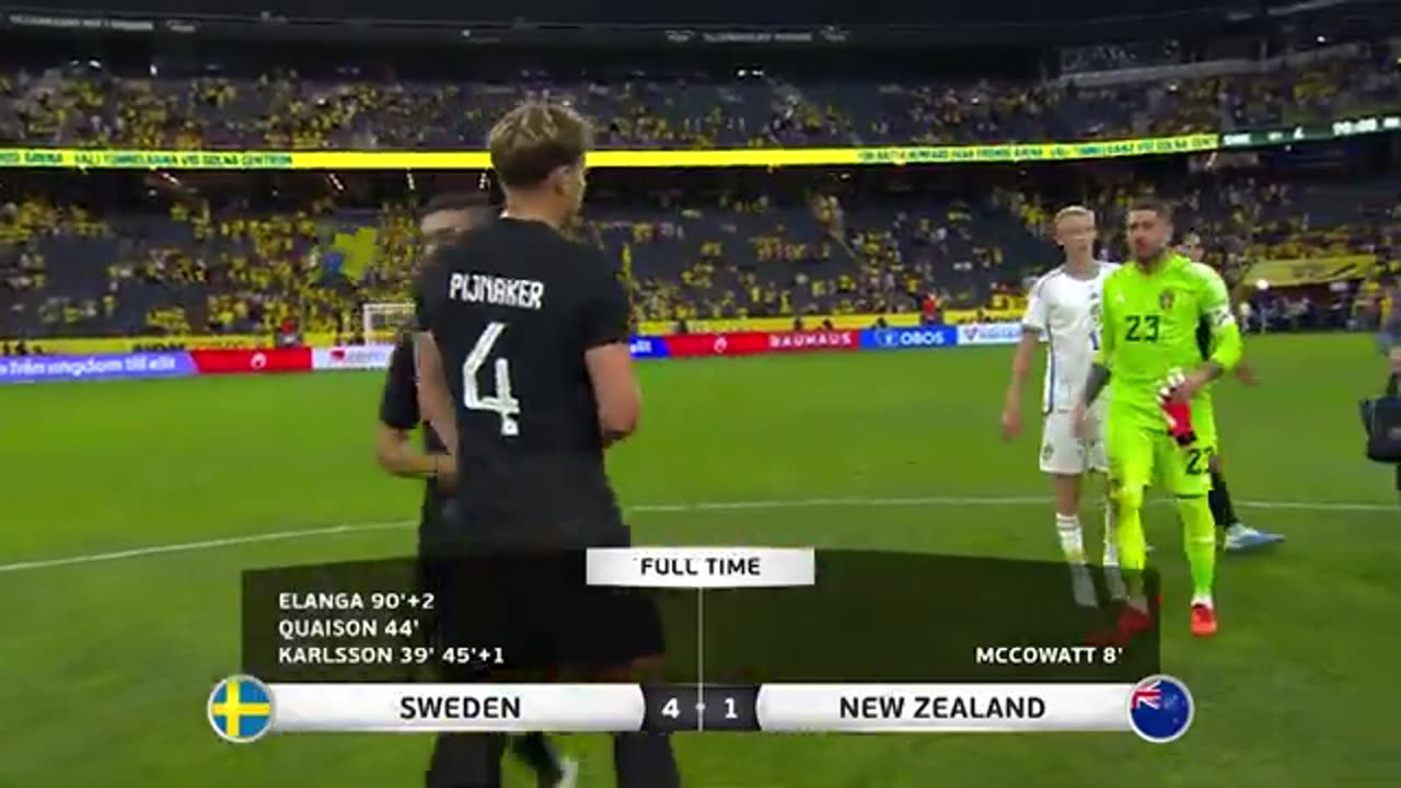 New Zealand vs Sweden _ International Friendly _ 17 June 2023