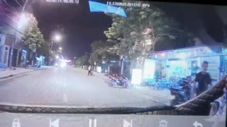 Close Call When Kid Runs into Street