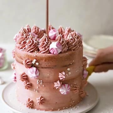 Pink champagne cake