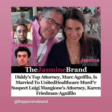 Coincidence luigi mangione attorney and ex attorney of Diddy are getting married12/21/24