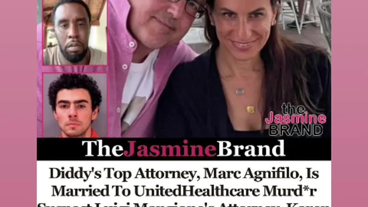 Coincidence luigi mangione attorney and ex attorney of Diddy are getting married12/21/24