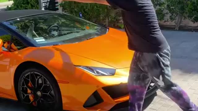 Smashing a Lamborghini on the streets!