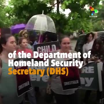 Protesters Gathered Outside DHS Secretary Kristjen Nielsen’s Home