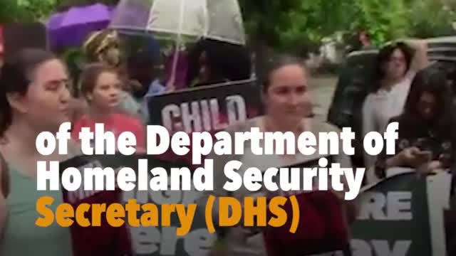 Protesters Gathered Outside DHS Secretary Kristjen Nielsen’s Home