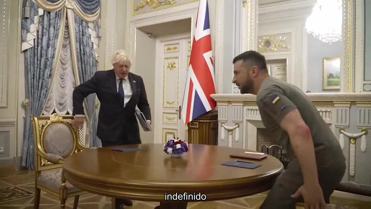 Boris Johnson llegó a Kyiv con una visita no anunciada