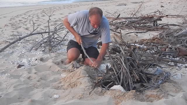 Beach Camp Fire, Yasawa Islands, Fiji