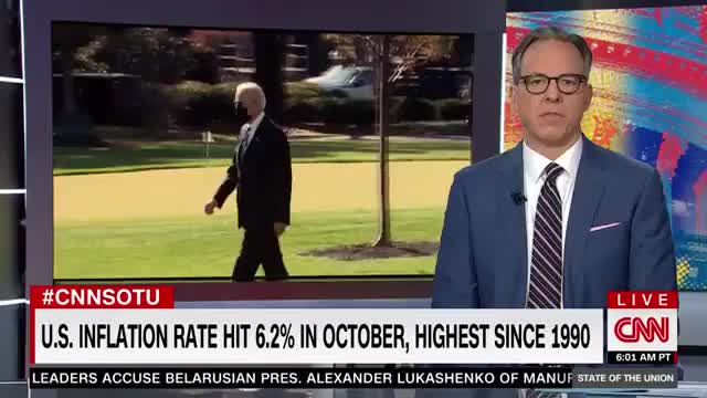 CNN's Jake Tapper: Biden’s approval rating sinks to 41% and 70% rate the economy negatively.