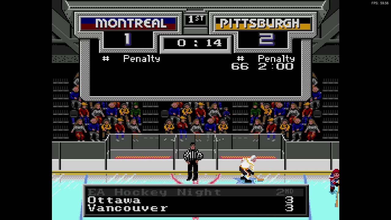 NHL '94 Sega Super Liga Playoff Round 3 G5 - Len the Lengend (MON) at NewJerseyKiller (PIT)