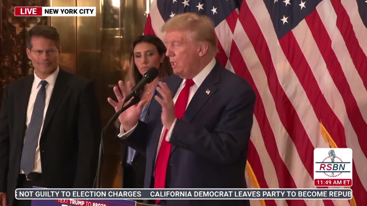 Trump Holds a Press Conference at Trump Tower in New York City - 09.06.2024