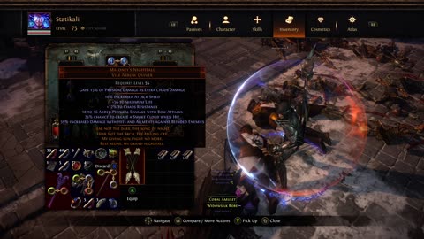 POE SSF Crucible Unique Vile Arrow Quiver Maloney's Nightfall