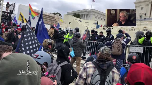 Trump DC Rally filmed by Patriot from outside and inside, narrates