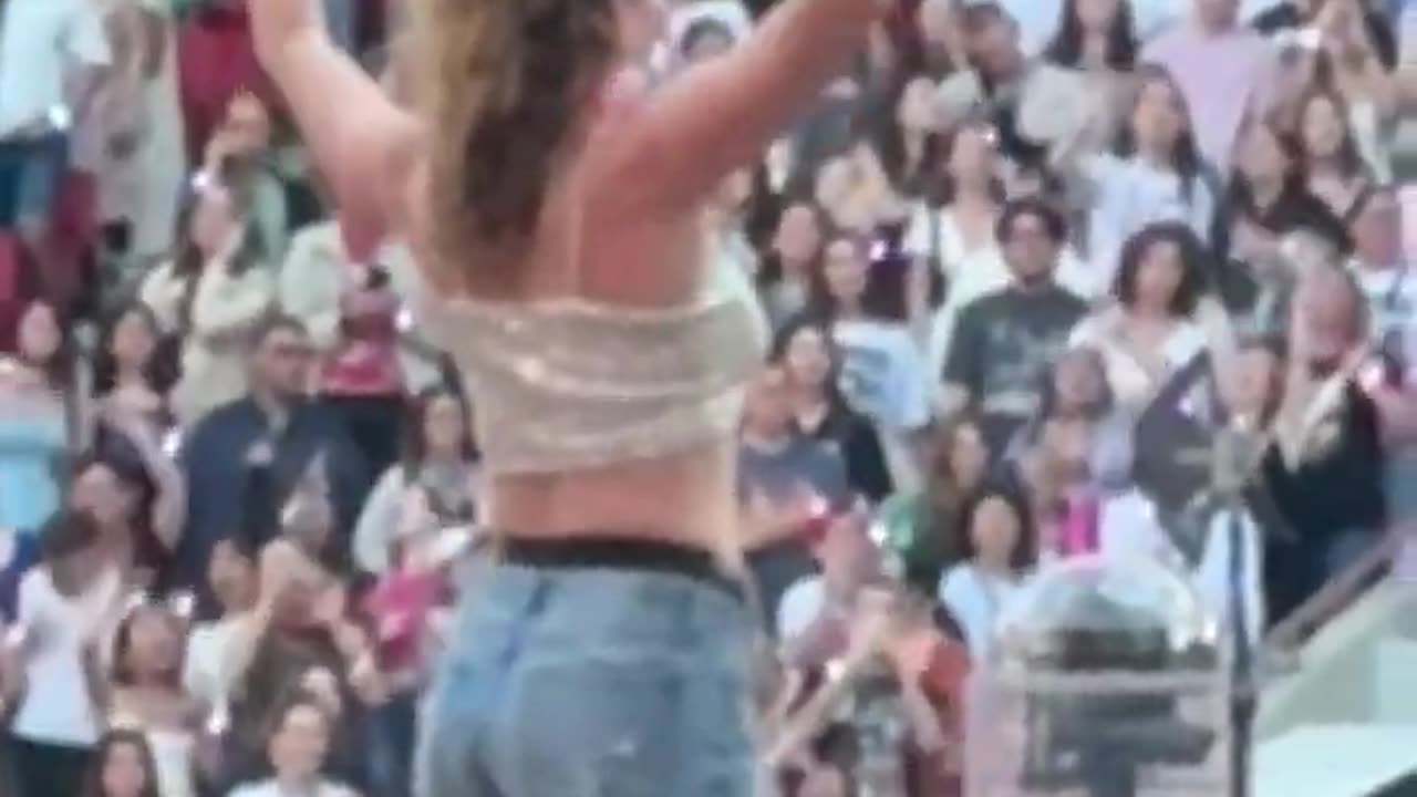 Fan Stood on her Boyfriend's Shoulders at Taylor Swift Concert