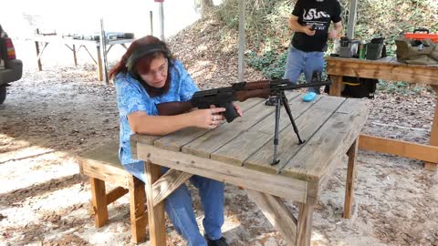 Sweety's first day with her new AK, C39V2