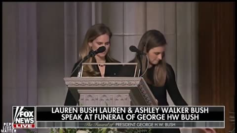 Bush Daughters ironically talk about the end of war