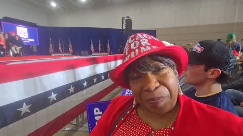 Lifelong Democrat Seen at Trump Rally