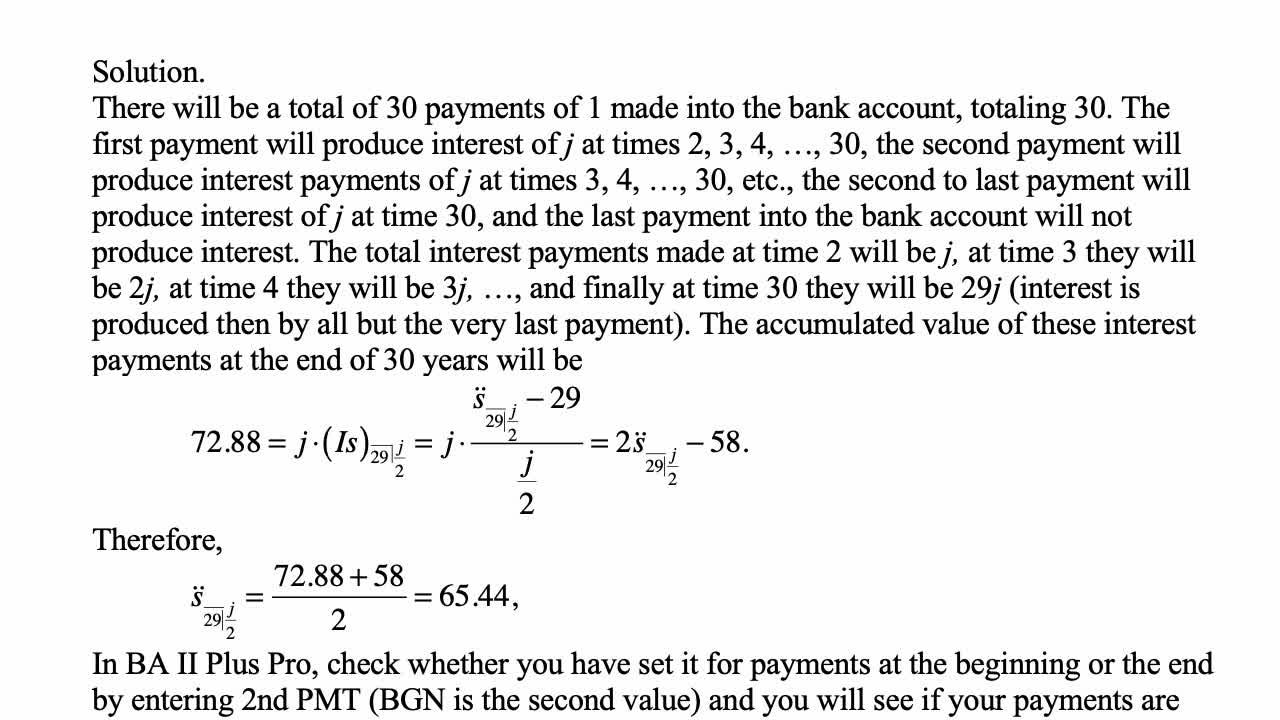 Exam FM exercise for May 26, 2022