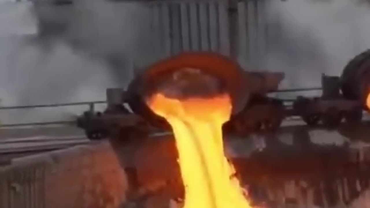 The Biggest Slag Explosion I Have EVER SEEN #shorts #science