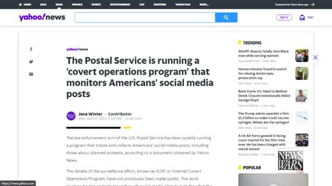 Post Office Admits to Illegally Spying on the American People