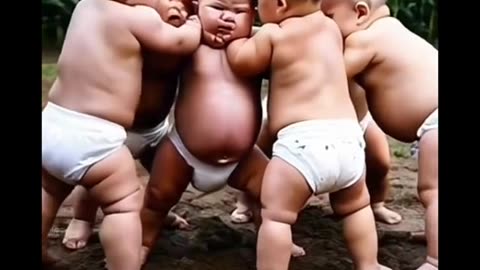 Little sumo wrestlers