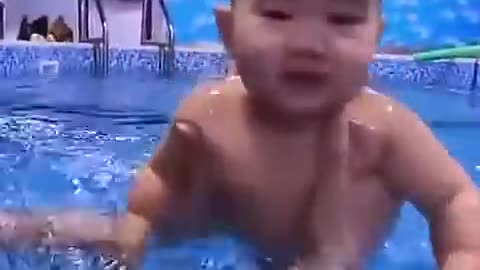 Cute Baby Swimmer